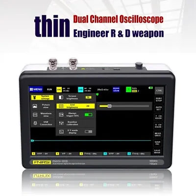 £135.39 • Buy FNIRSI 1013D Pocket 7 Inch 2 Channels Digital Oscilloscope 100MHz Bandwidth 1GS