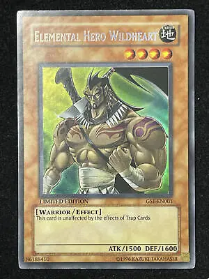 £5.99 • Buy Yugioh Elemental Hero Wildheart Ultra Secret Rare Good Condition Gse-en001