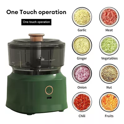 Electric Fruit Vegetable Garlic Onion Cutter Food Mini Slicer Speedy Chopper UK • £14.26