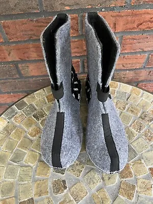 $25 • Buy Sorel Boot Liners Size 8.5 Gray Wool Felt Replacement Innerboot Pair EUC