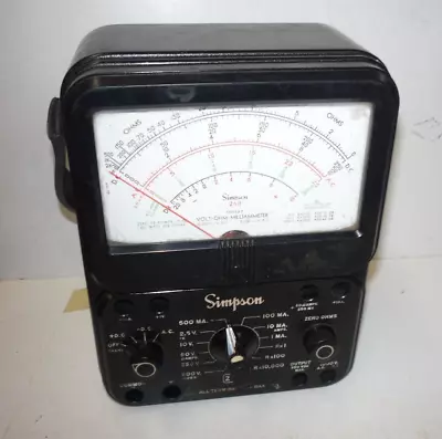 SIMPSON 260 ANALOG MULTIMETER Series 7 - Untested From Radio Estate - Meter • $50