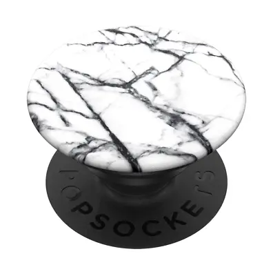 $16.95 • Buy PopSockets PopGrip Phone Grip Stand Mount Holder Swap - Dove White Marble