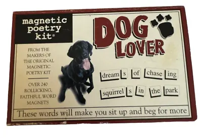 Dog Lover Magnetic Poetry Kit Refrigerator Poet Pet Humor Family Fun • $7.99