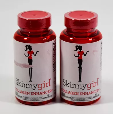 2 Skinnygirl COLLAGEN ENHANCER+ 30 Capsules Skin Supplement VirMax 07/2024 • $9.95