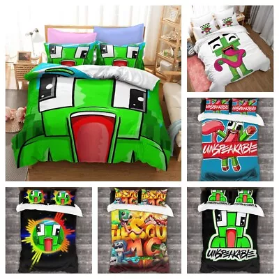 £52.09 • Buy Unspeakable Print Bedding Set Comforter Duvet Cover Pillowcase Soft Quilt Cover