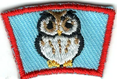 $2.99 • Buy OWL SEGMENT Iron On Patch Small Scouts Boy Girl Cub Camping 