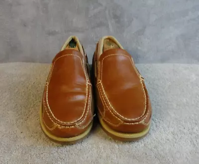 Margaritaville Men's Size 8.5 Harbor Slip On Loafers Boat Shoes Leather Textiles • $19.99