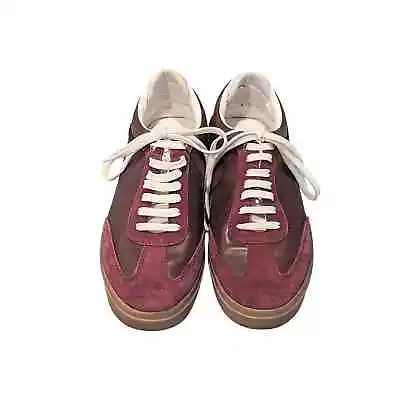 Zara Suede Sneakers Size 40 Burgundy Mens US 7/Womens US 9 • $20