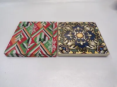 Vintage Tile Trivet Mosaic Tile Co. USA 6  X 6  With Original Box • $25