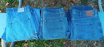 Levi's Lee Jeans Lot 3 Size 34x32 36x32 VERY NICE & Blue School Work Pants • $19.99