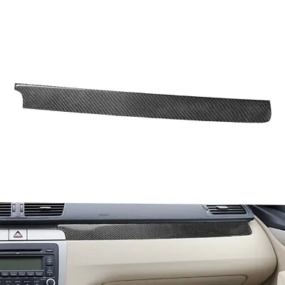 Carbon Fiber Co-pilot Dashboard Panel Cover Trim For Volkswagen Passat B6 06-10 • $18.35