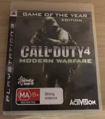 Call Of Duty 4 Modern Warfare Game Of The Year Edition Playstation 3 • $9.50