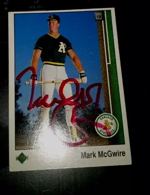 Mark McGwire  On Card Auto • $20