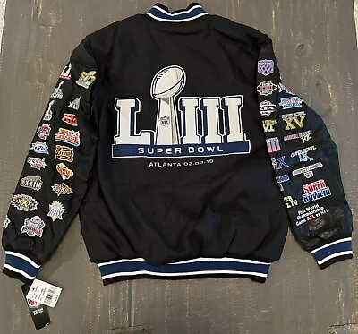 NFL Varsity Jacket Super Bowl LIII Rams / Patriots Super Bowl 53 Atlanta 2019 • $150