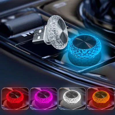 1Pc USB LED Car Light Atmosphere Ambient Bright Lamp Light Interior Accessories • £4.08