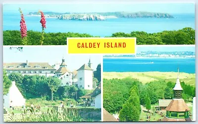 Postcard Caldey Island Pembrokeshire Wales Posted 1984 • £2.25