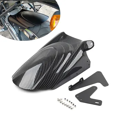 Rear Hugger Fender Mudguard Gloss Black For KAWASAKI VERSYS 650 KLE650 2015-2023 • £72.65