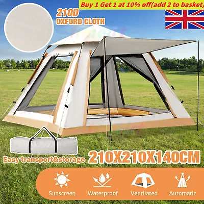 Beach Tent Family Shelter Outdoor Instant Pop Up Tent WaterProof Sun Proof • £34.79