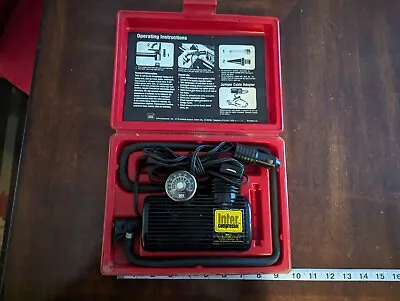 Inter Compressor Portable Air Compressor Tire Inflator USA Made - Works Vintage • $24.99