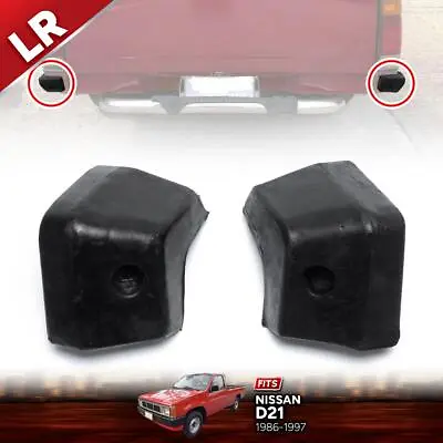 For Nissan Navara D21 Ute 1986-1997 2PCs Rear Rail Corner Rubber Bumper Side LR • $71.12