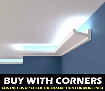 COVING CORNICE LED Lighting Uplight Wall Ceiling XPS BGS2 Lightweight QUALITY • £7.34