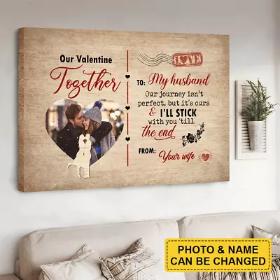 Couple Poster - Personalized Custom Poster - Our Valentine Together - Custom ... • £19.68