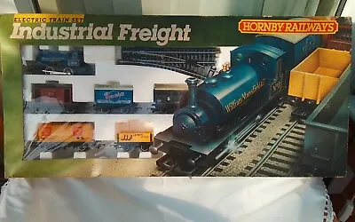 Hornby Industrial Freight Electric Train Set R672 Gauge 00 Plus 3 Extra Wagons • £95