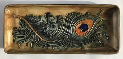 Moorcroft Peacock Feather Ceramic Tray • $18