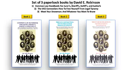David E. Robinson 3 Books Set: Common Law ...  The UCC ... & Meet Your Strawman • $28.69