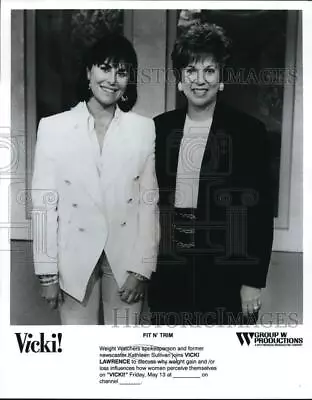 1994 Press Photo Spokesperson Kathleen Sullivan &  Vicki!  Host Vicki Lawrence • $15.99