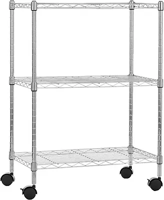 Amazon Basics 3-Shelf Narrow Storage Unit On Wheels • £30