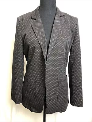 I Love H81 Womens Career Jacket Blazer Black Cream Size S NWT • $17.99