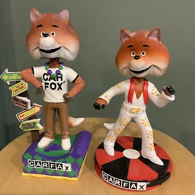 CARFAX Car Fox Bobblehead Lot 2020 Elvis & 2021 New Orleans NIB • $59.99