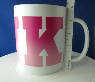Victoria's Secret * PINK* X-Large Ceramic Coffee Mug Cup 29.7oz WHITE AND PINK • $15