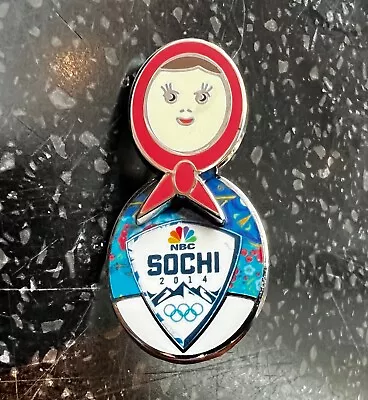 Sochi 2014  NBC Russian Doll  3D Media Pin • $9.99