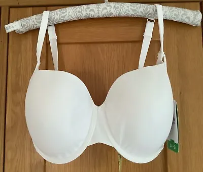 Panache Bra Superbra Porcelain Moulded T Shirt White 32FF NEW • £15.50