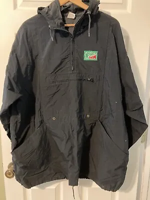 Mens Mountain Dew Employee Pullover Windbreaker With Embroidered Logo Size XL • $24.99