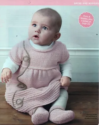 £1.75 • Buy ~ Pull-Out Baby Knitting Pattern For Pretty Dress With Optional Trim ~ 3m ~ 2yrs