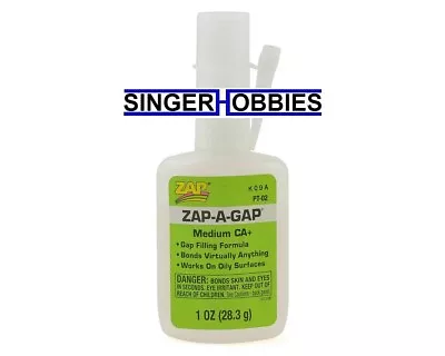 ZAP Zap-PAAPT02 Pacer Technology Zap-A-Gap Medium CA+ Glue (1oz) HH • $11.25