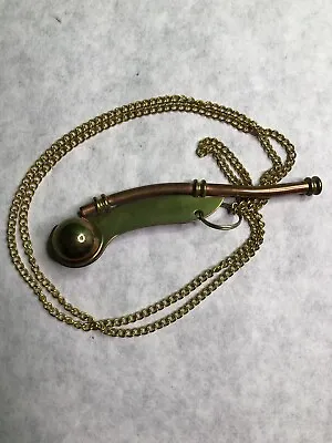 Vintage 1940s Boatswain's Copper And Brass Naval Whistle • $45
