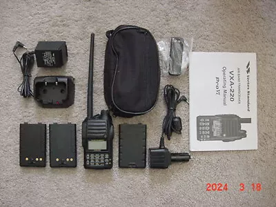 Vertex Standard Pro VI Air Band Radio Pilot Transceiver VXA-220 HUGE BUNDLE!!! • $179