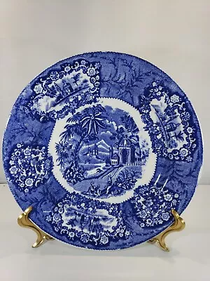 19th Century Petrus Regout & Co ORIENTAL BLUE Transferware 9  Plate Maastricht • $22