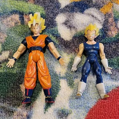 Dragon Ball Z GOKU & VEGETA Figure Toy Set Jakks 2003 Art Of Fusion 5  • $25