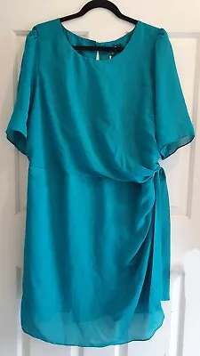 $31 • Buy Ladies Size 22-24 GREEN Stretch Dress - ASOS