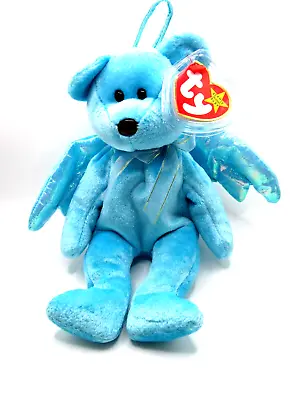 £19.99 • Buy Ty Beanie Baby Halo - Angel Bear - Blue - Mint Condition - Retired With Tags