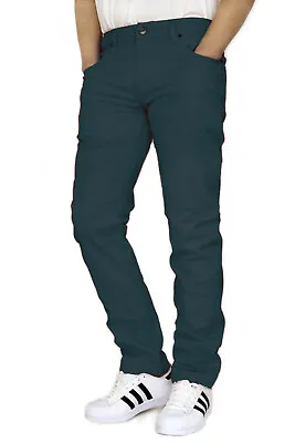 Men's Twill Stretch Skinny Jeans Victorious *6 New Colors Waist 28-42 • $30.98