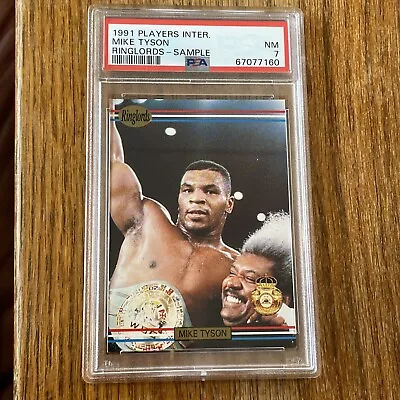 1991 Players International Mike Tyson Ringlords PROMO Sample RC PSA 7 NM RARE • $84.95