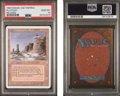  PSA 10 GEM MT 1994 Magic The Gathering Plateau Revised Edition Dual Land • $800