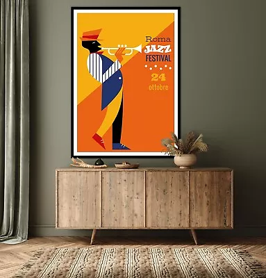 Roma Jazz Festival Vintage Music Poster Art - A4 A3 A2 A1 1026 • £19.50