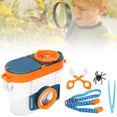 Magnify Microscope Kids Toy Insect Catcher Children Science Small Bug Viewer • £10.66